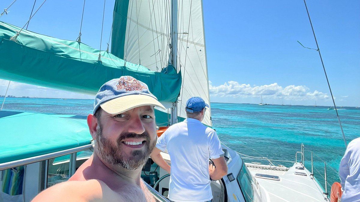 Selfie en el timón